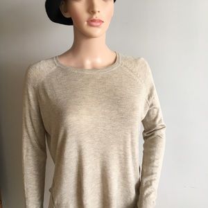 Zara long sleeve beige knit top.